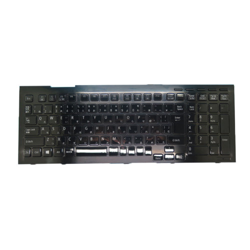 Laptop Keyboard For NEC LaVie L LL750/RS PK130WT1B00 V142502BJ1 JA Japanese JP black with frame used