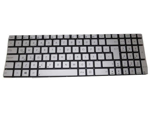 Laptop Keyboard For ASUS N76V N76VB N76VJ N76VM N76VZ Silver TR Turkey Without Frame With Backlit