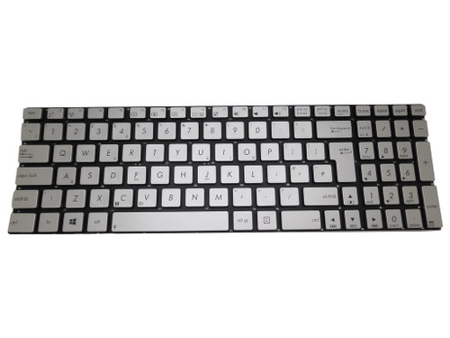 Laptop Keyboard For ASUS G550J G550JK G550JX GL550J GL550JK GL550JX Silver UK United Kingdom Without Frame