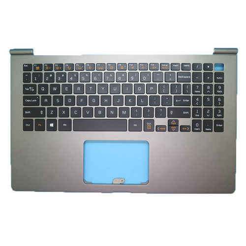 Laptop Grey PalmRest & US Backlit Keyboard For LG 15Z980 15ZD980 LG15Z98 MBN652233XX AEW74029812 Upper Case NO Touchpad English US