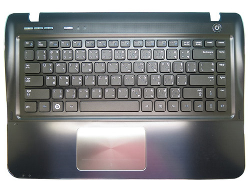 Laptop PalmRest&keyboard For Samsung SF410 Thailand TI BA75-02743F BA59-02792F 9Z.N5PSN.003 Blue With Touchpad New 