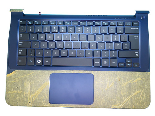 Laptop PalmRest&keyboard For Samsung NP900X3A 900X3A United Kingdom UK BA75-03566A BA59-02906A With TouchPad Speaker Backlit Blue New