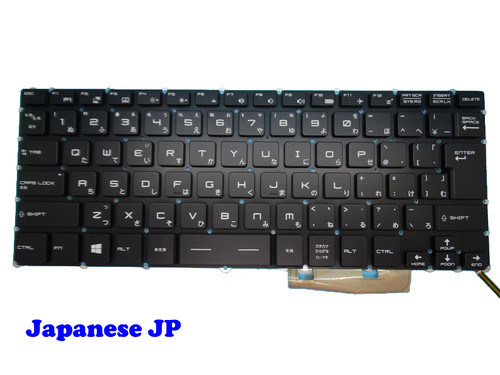 Laptop Keyboard For MSI GS40 HMB3709SMA11 MS-14A1 MS-14A3 Japanese JP Without Frame & Backlit