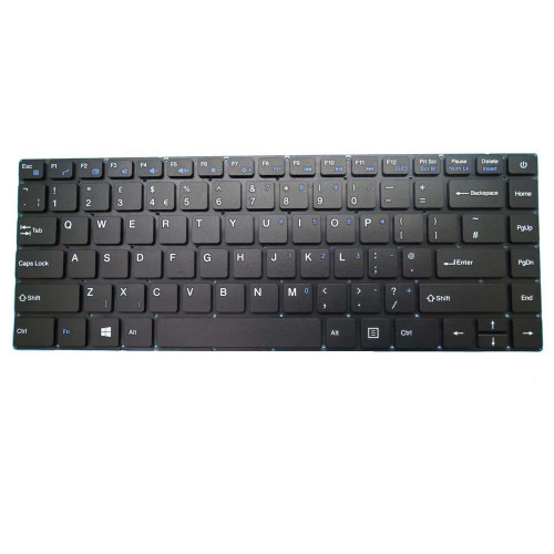 Laptop Keyboard For Teclast F6 13.3' United Kingdom UK Black Without Frame Empty 4 Pin