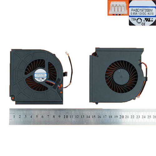 Laptop GPU Fan For MSI GT73 GT73VR 6RE GT73EVR 7RD 7RE GT75VR 7RF PABD19735BM N370 MS-17AX MS-17A1 MS-17A2