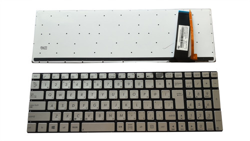 Laptop Keyboard For ASUS G550J G550JK G550JX GL550J GL550JK GL550JX Silver Without Frame With Backlit Japanese JP