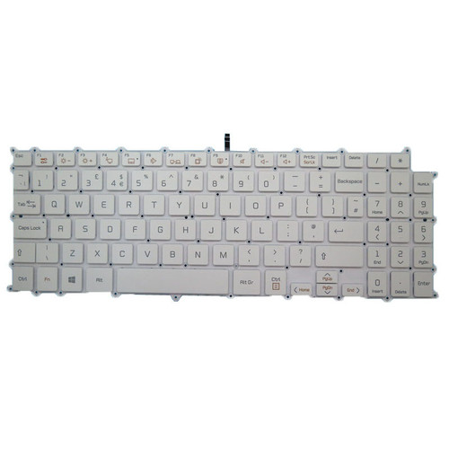 Laptop Keyboard For LG 17Z990 17ZB990 17ZD990 LG17Z99 17Z990-R 17Z990-R.AP71U1 17Z990-R.AAS8U1 R.AAS9U1 R.AAC9U1 United Kingdom UK White NO Frame & With Backlit