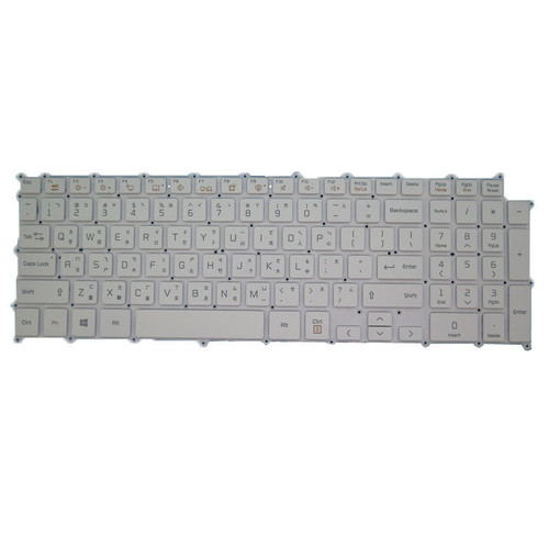 Laptop Keyboard For LG 17Z95N 17Z95N-G.AAS9U1 17Z95N-G.AA78B Traditional Chinese TW White NO Frame & With Backlit