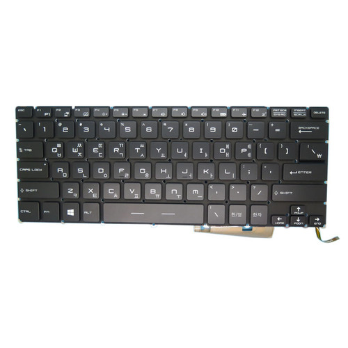 Laptop Backlit Keyboard For MSI GS40 MS-14A1 MS-14A2 MS-14A3 HMB3709SMA13 S1N2EKR271O04 S1N-2EKR271-O04 Black Korean KR NO Frame