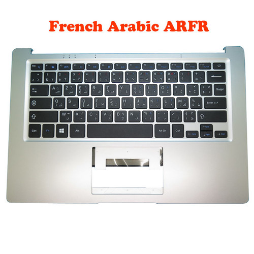 Laptop PalmRest& ARFR Keyboard For Jumper EZBook S5-JNB10 S5 JNB10 MB27716023 XK-HS002 YXY-NB93-64 N1402 664 JNB10 French Arabic ARFR NO Touchpad