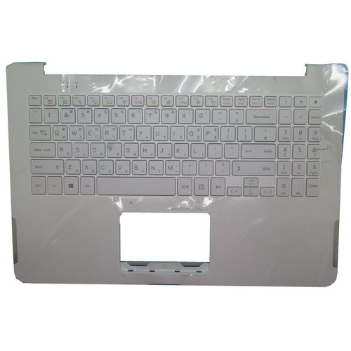 Laptop White PalmRest & KR Keyboard For LG 15UD560 15UD560-GX30K 15UD560-GX51K 15UD560-GX5SE 15UD560-KX50K 15UD560-KX7DK Korean KR Without Touchpad New 