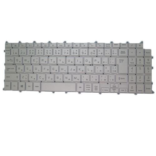 Laptop Backlit Keyboard For LG 15Z90P-G.AP55G 15Z90P-G.AA54Y AA56Y 15Z90P-G.AR54C2 15Z90P-GR36K 15Z90P-HR56K 15Z90P-GA70K 15Z90P-N.APS3U1 15Z90P-N.APS7U1 15Z90P-K.ARB6U1 AAB6U1 AAB8U1 15Z90P-K.AAW5U1 Japanese JP NO Frame Silver With Backlit