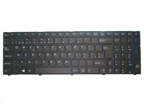 Laptop Keyboard For MEDION ERAZER P7647 MD60611 MD61071 MD60595 MD60804 MD60803 MD60680 MD60611 MD60612 MD60534 MD60434 MD60433 MD60432 MD60374 MD60325 MD60324 Black With Frame Swiss German SG