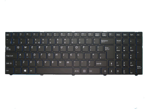 Laptop Keyboard For MEDION ERAZER P7647 MD60611 MD61071 MD60595 MD60804 MD60803 MD60680 MD60611 MD60612 MD60534 MD60434 MD60433 MD60432 MD60374 MD60325 MD60324 Black With Frame United Kingdom UK