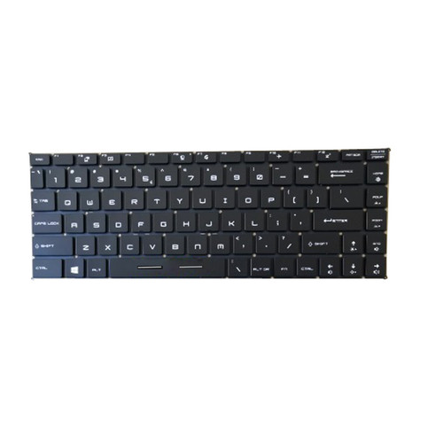 Laptop Monochrome backlit Keyboard For MSI For Bravo 15 MS-16WK 15 A4DDR 15 A4DCR English US NO Frame Black
