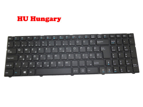 Laptop Keyboard For Medion AKOYA E7223 MD98457 MD98458 MD98459 MD98461 MD98462 MD98609 MD98616 MD98852 MD98853 MD98856 MD99005 MD98465 MD98466 MD98467 MD98468 MD98653 MD99084 Black With Frame HU Hungary