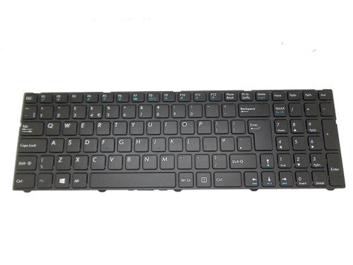 Laptop Keyboard For Medion AKOYA E7419 MD60025 MD60090 MD60129 MD60148 MD60184 MD60260 MD60280 MD60304 MD60344 MD60431 MD60443 MD60453 MD60454 MD60456 MD60511 MD99792 MD99848 MD99849 MD99852 MD99853 Black With Frame UK United Kingdom