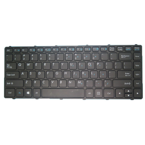 Laptop US NO Backlit Keyboard For Getac S410 S410-SE4DY5QABDXX S410-SE5DY5DAEDUJ S410-SE2DYQPAADTJ United States US Black Frame