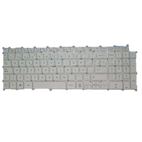 Laptop Backlit Keyboard For LG gram 17 17Z90N SG-90980-2EA SN3890BL1 AEW74109803  White Spanish SP NO Frame