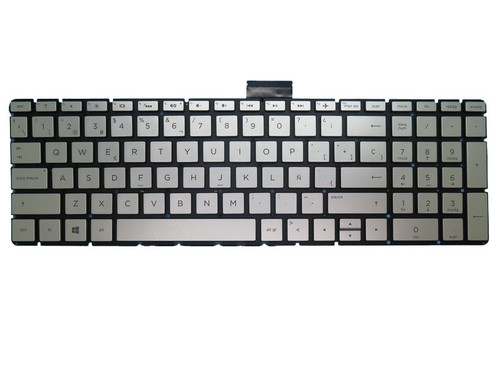 Laptop Keyboard For HP 17-BS000 silver with backlight Without Frame Spanish SP