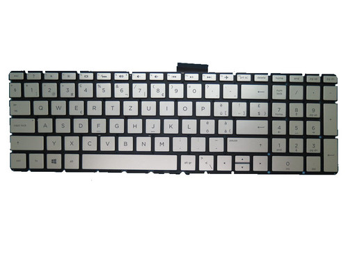 Laptop Keyboard For HP 250 G6 255 G6 256 G6 silver with backlight Without Frame Swiss SW
