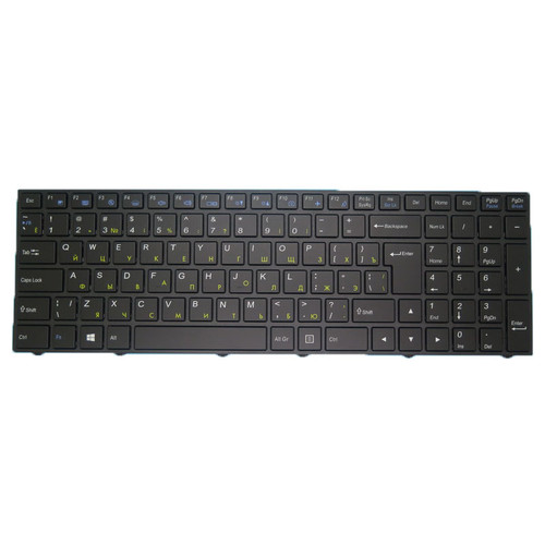 Laptop With Backlit Keyboard For CLEVO N250 N250JU N250LU N251JU N251LU N250PU N251PU N252PU Russian RU With Black Frame