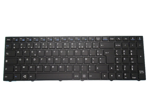 Laptop With Backlit Keyboard For CLEVO N850EJ1 N850EK N850EK1 N850EL N850EP6 N850EZ N850HC N850HJ N850HJ1 N850HK N850HK1 N850HL N850HN N850HP6 N850HZ French FR With Black Frame
