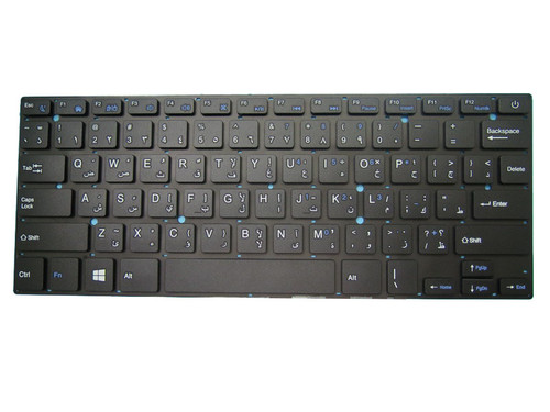 Laptop Keyboard For I-life ZED AIR H2 Black Without Frame Arabia AR