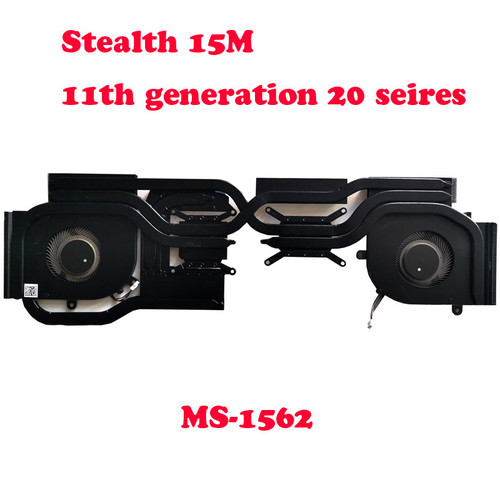 Laptop CPU GPU FAN&Heatsink For MSI Stealth 15M 11th generation 20 seires Stealth 15M A11SEK MS-1562