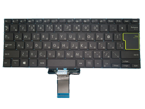 Laptop Keyboard For ASUS M433IA 0KNB0-212AJP00 NSK-W3SBQ ASM19C80J1-H18 Without Frame Black Japanese JP