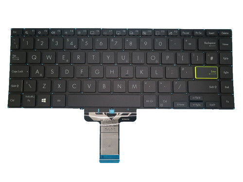 Laptop Keyboard For ASUS S433EA S433EQ S433FA S433IA Without Frame Black United Kingdom UK NO Backlit Film