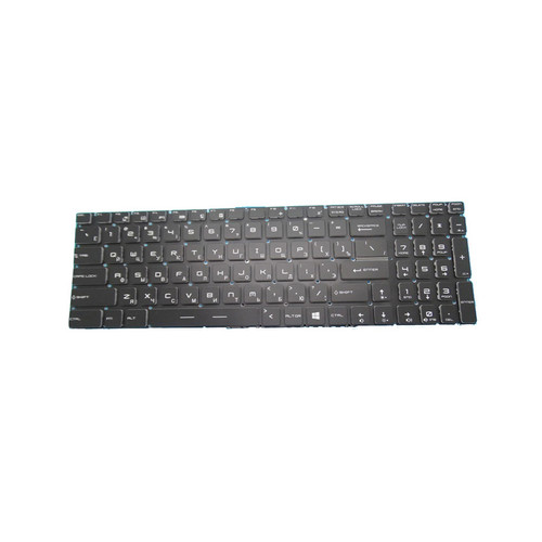Laptop RGB Backlit Keyboard For MSI GP65 Leopard 9SEX 9SFX 10SCSK 10SCSR 10SCXK 10SFSK 10SCXR 10SDK 10SDR 10SEK 10SER 10SFK 10SFR Colourful Backlit Russian RU NO Frame