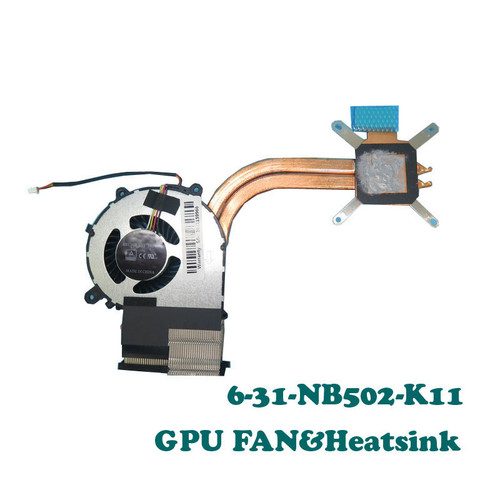 Laptop DFS451005M20T FKNB GPU FAN&Heatsink For CLEVO NB50TH NB50TZ NB55TK1 NB60TH 6-31-NB502-K11 DFS451005M20T-FKNB 4PIN