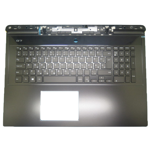 Laptop Palmrest For DELL G7 17 7790 00YW0N 0YW0N 0VV47G VV47G With Backlit Hungary HU Keyboard Without DP Interface Black Upper Case New