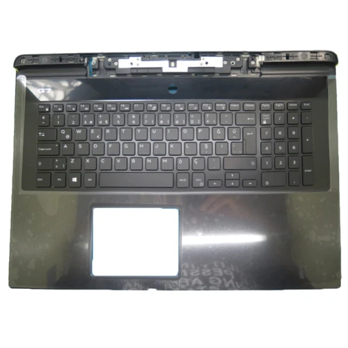 Laptop Palmrest For DELL G7 17 7790 00YW0N 0YW0N 0Y7KWV Y7KWV With Backlit Turkish TR Keyboard Without DP Interface Black Upper Case New