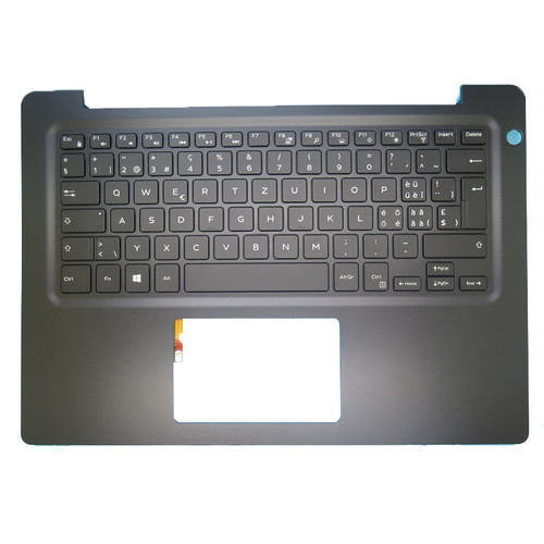 Laptop Palmrest For DELL Vostro 5481 V5481 0H52M6 H52M6 06WKMT 6WKMT Black With Backlit Swiss SW Keyboard Upper Case New