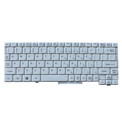 Laptop Keyboard For Panasonic Let's note CF-SZ5 CF-SZ6 English US White Used