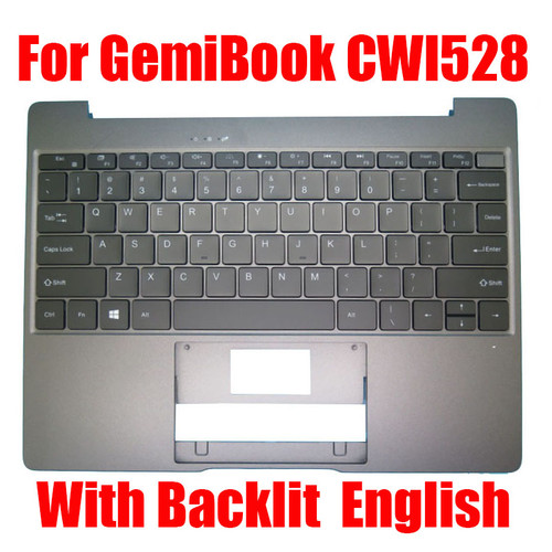 Laptop Palmrest For Chuwi GemiBook 13 CWI528 MB2757001 PRIDE-K3918 Gray With Backlit English US Keyboard Upper Case New