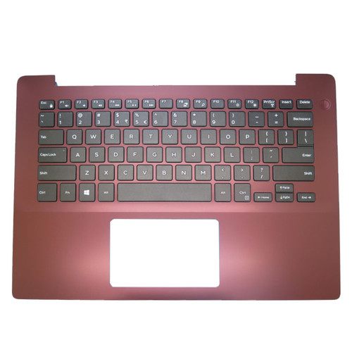 Laptop Palmrest For DELL Inspiron 5480 5485 5488 0HPJ5Y HPJ5Y 08JDWY 8JDWY Without Backlit English US Keyboard Red Upper Case New