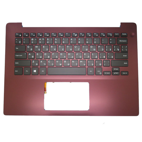 Laptop Palmrest For DELL Inspiron 5480 5485 5488 0HPJ5Y HPJ5Y 004K65 04K65 With Backlit Russia RU Keyboard Red Upper Case New