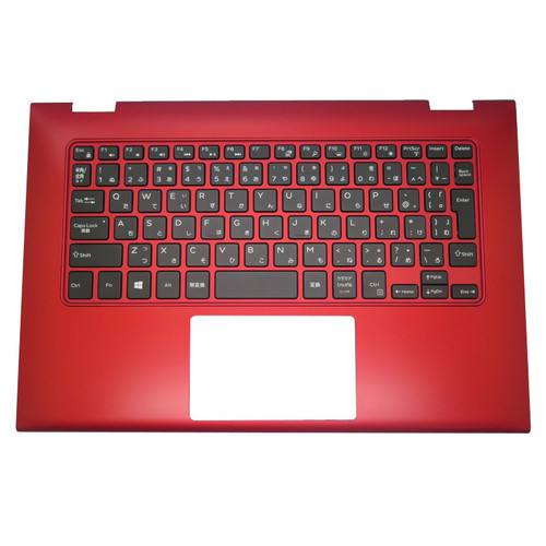 Laptop Palmrest For DELL Inspiron 7359 2-in-1 0VVGF7 VVGF7 0PKR85 PKR85 With Backlit Japanese JP Keyboard Red Upper Case New
