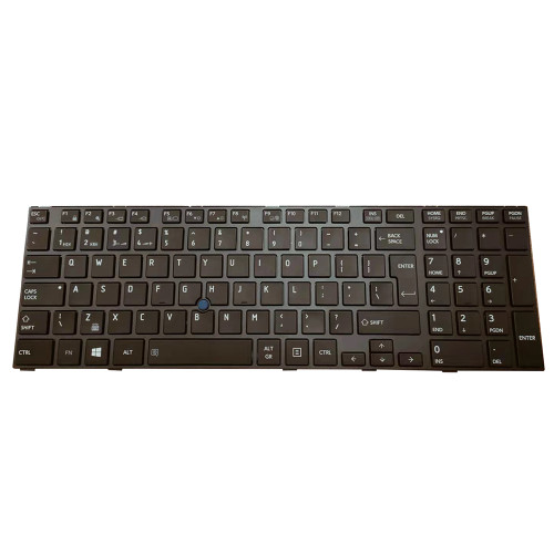 Laptop Keyboard For Toshiba Tecra W50-A MP-13F76U4J356 G83C000DQ3UE International English UI US Big Enter Black Without Backlit 95%New
