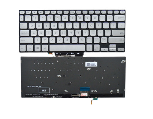 Laptop Keyboard For ASUS V430 V430FA V430FN V430UA V430UF V430UN Silver Without Frame United States US With Backlit