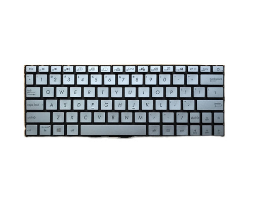 Laptop Keyboard For ASUS UX334 UX334FA UX334FAC UX334FL UX334FLC United States US Silver With Backlit
