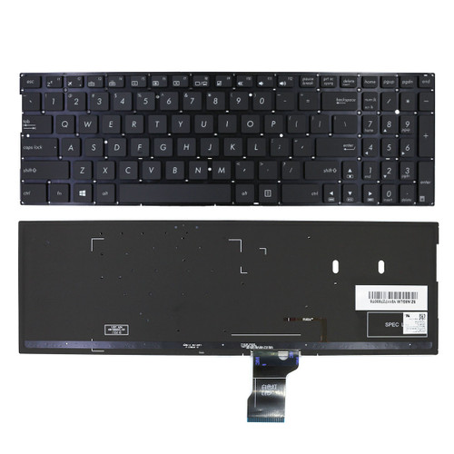 Laptop Keyboard For ASUS Q254UQ Q254UQK Black United States US With Backlit