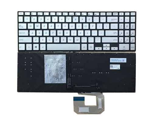 Laptop Keyboard For ASUS Q505 Q505UAR Q505UA United States US With Backlit Silver