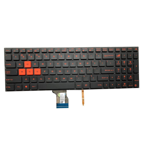 Laptop Keyboard For ASUS FZ60VM FZ60VML FZ60VMZ Without Frame With Backlit US United States orange Font color