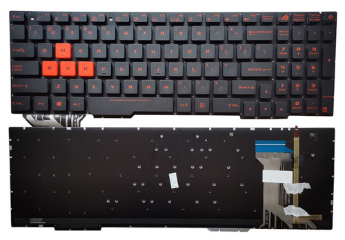 Laptop Keyboard For ASUS ROG STRIX G553VW Black Without Frame With Backlight