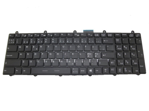 Laptop Keyboard For MEDION ERAZER X7817 MD98128 MD98127 MD98116 MD98058 MD98057 MD98144 MD98186 MD98184 MD98156 MD98166 MD98118 Black With Frame With Backlit Nordic NE