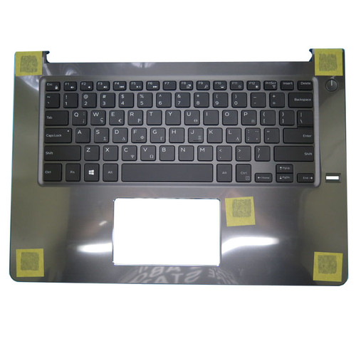 Laptop Palmrest For DELL Vostro 14 5468 V5468 0D9GDC D9GDC 0JC6V1 JC6V1 with backlit Greek GK keyboard with fingerprint hole gray upper case new